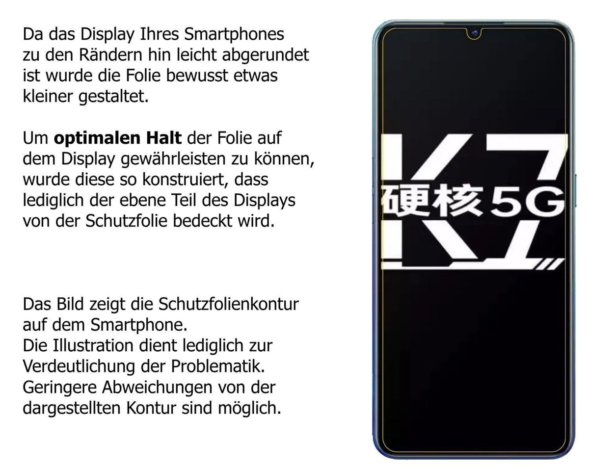 1x 9H Schutzfolie für Oppo K7 5G Panzerfolie (3)
