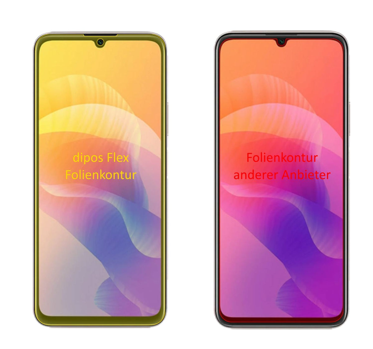 2x 3D Full Cover Schutzfolie für Huawei Enjoy 20 5 (2)