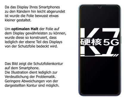 2x 9H Schutzfolie für Oppo K7 5G Panzerfolie (3)