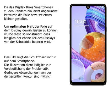 2x 9H Schutzfolie für LG K71 Panzerfolie (3)