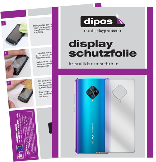 6x Schutzfolie klar für Vivo Y51 (2020) Rückseite  (1)