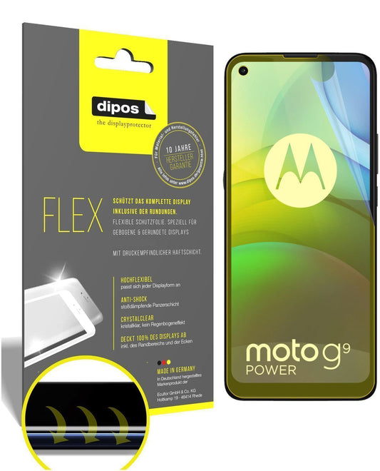2x 3D Full Cover Schutzfolie für Motorola Moto G9  (1)