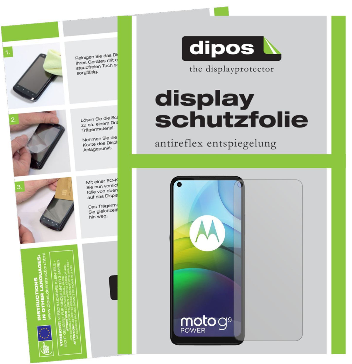 1x Schutzfolie matt für Motorola Moto G9 Power Dis (1)