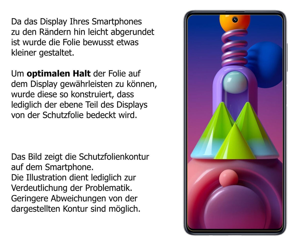 2x 9H Schutzfolie matt für Samsung Galaxy M51 Panz (3)