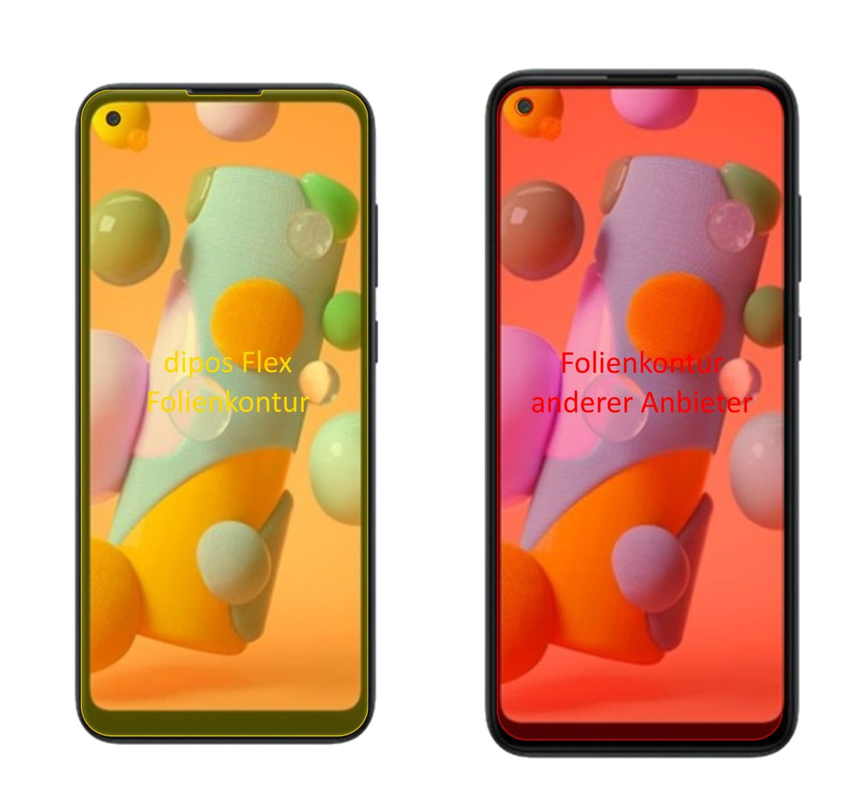 2x 3D Full Cover Schutzfolie für Samsung Galaxy A1 (2)