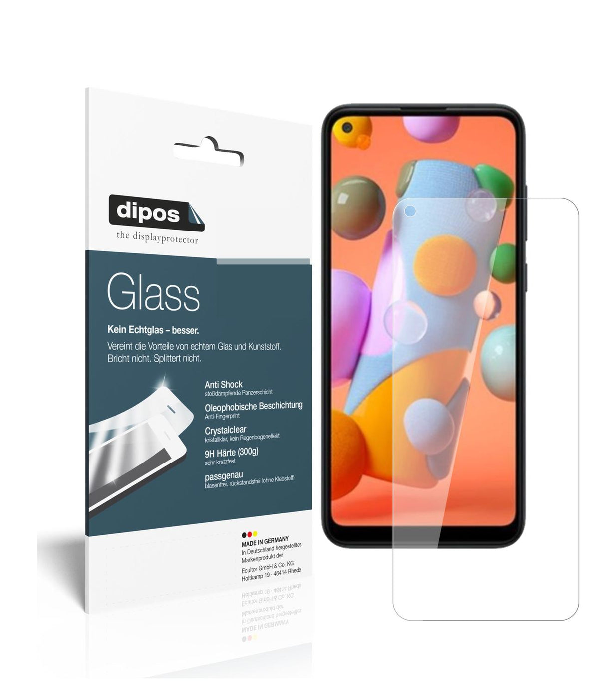 2x 9H Schutzfolie für Samsung Galaxy A12 Panzerfol (1)