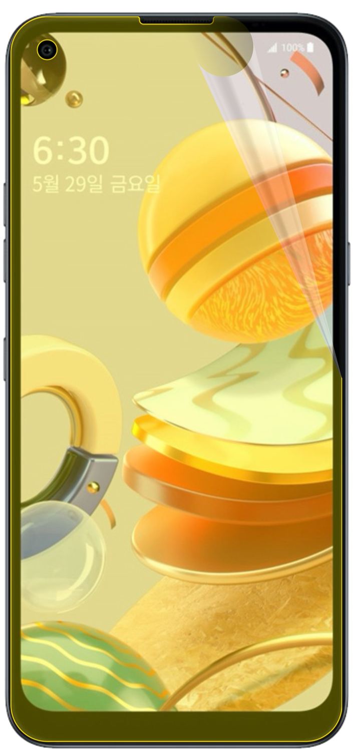 2x 3D Full Cover Schutzfolie für LG Q61 (3)