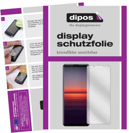 6x Schutzfolie klar für Sony Xperia 5 II Display-S (1)