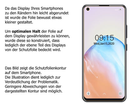 1x 9H Schutzfolie für Oukitel C18 Pro Panzerfolie (3)