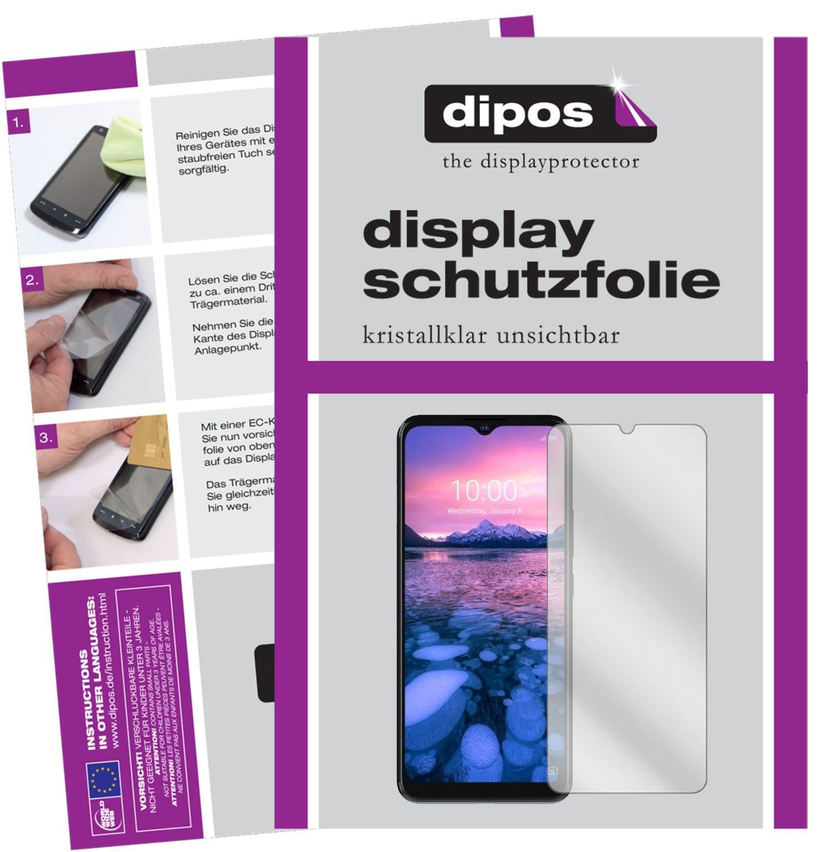 1x Schutzfolie klar für ZTE Blade 20 5G Display-Sc (1)