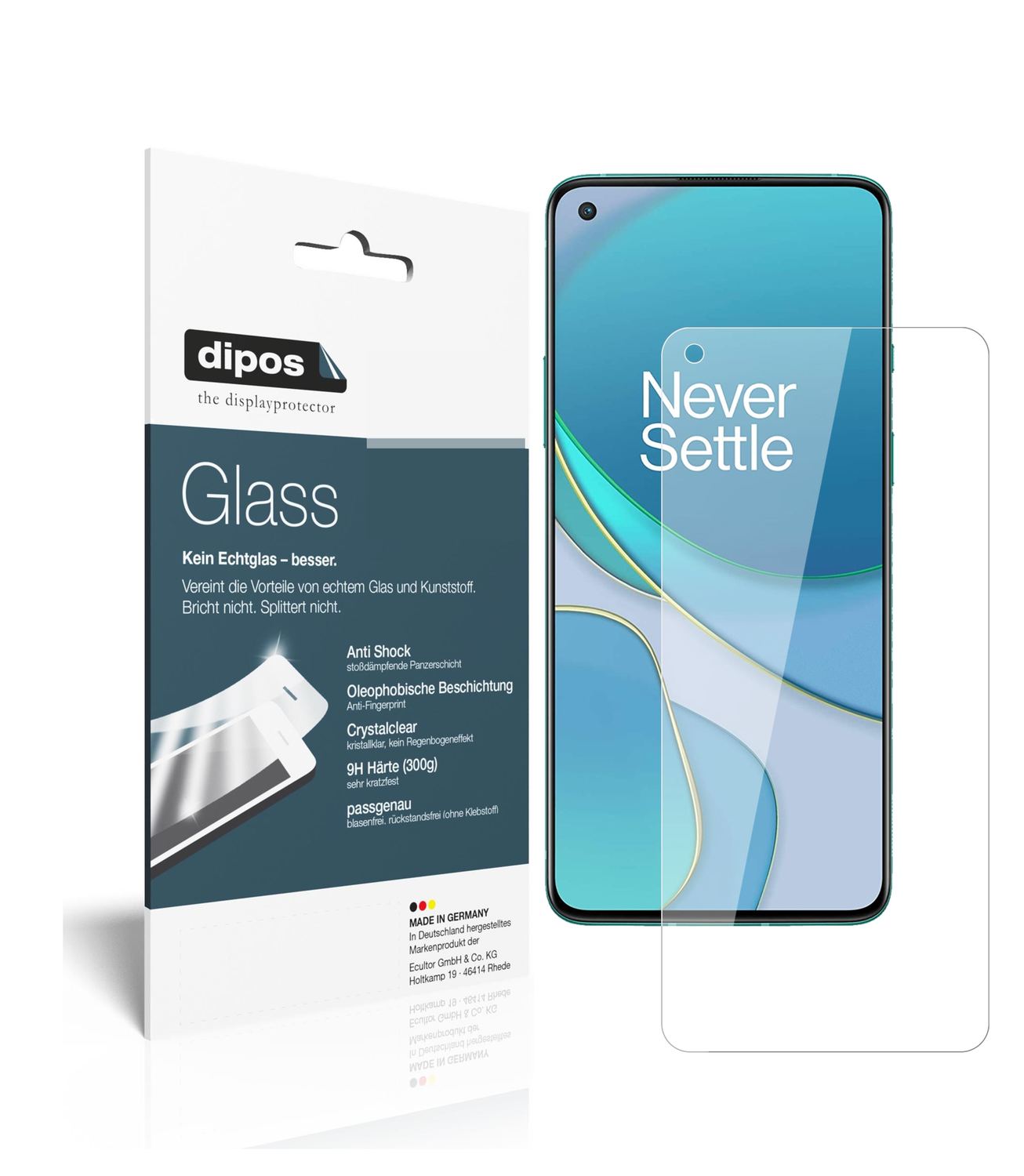 2x 9H Schutzfolie für OnePlus 8T Panzerfolie (1)