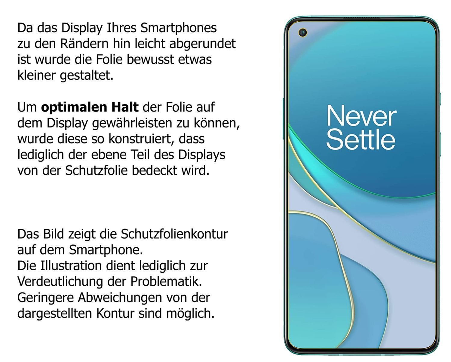 2x 9H Schutzfolie für OnePlus 8T Panzerfolie (3)