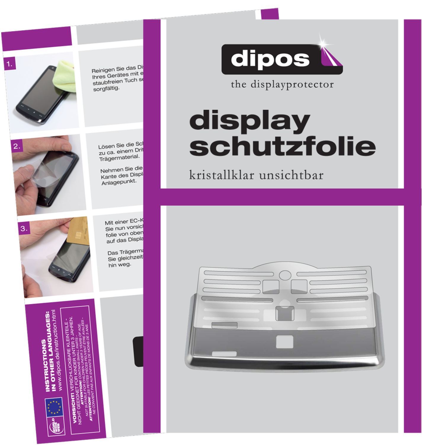 2x Schutzfolie klar für SAECO PicoBaristo HD8924/0 (1)