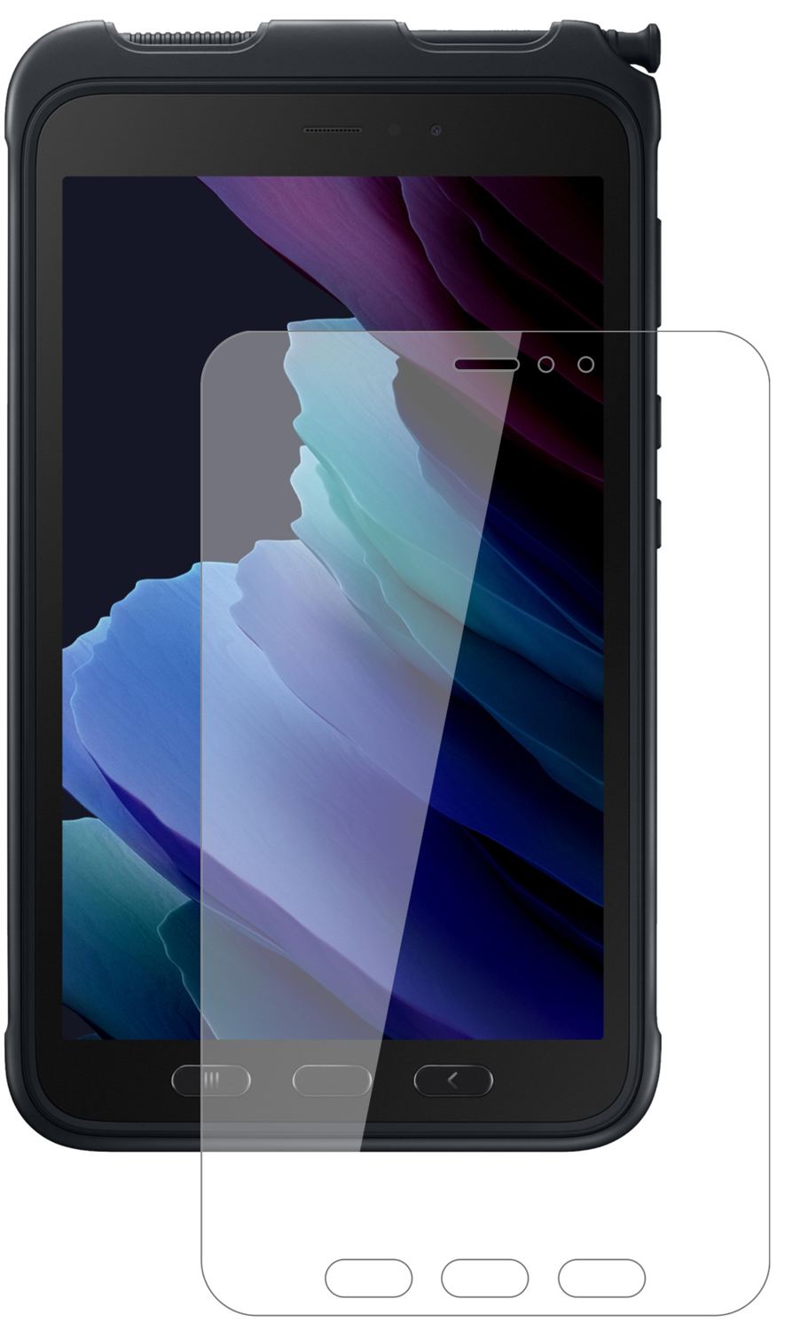 1x 9H Schutzfolie für Samsung Galaxy Tab Active 3  (2)