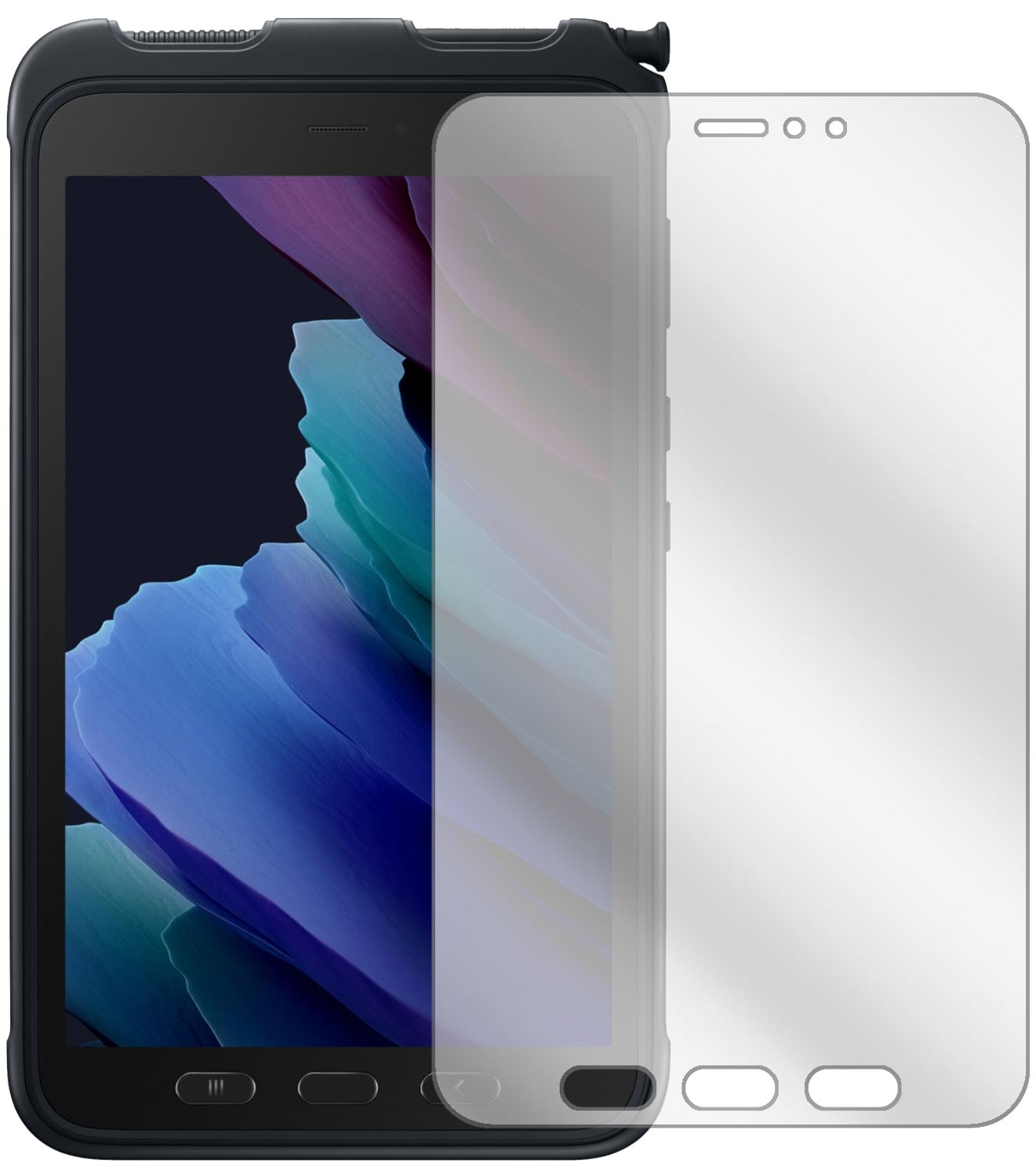 2x Schutzfolie klar für Samsung Galaxy Tab Active  (2)