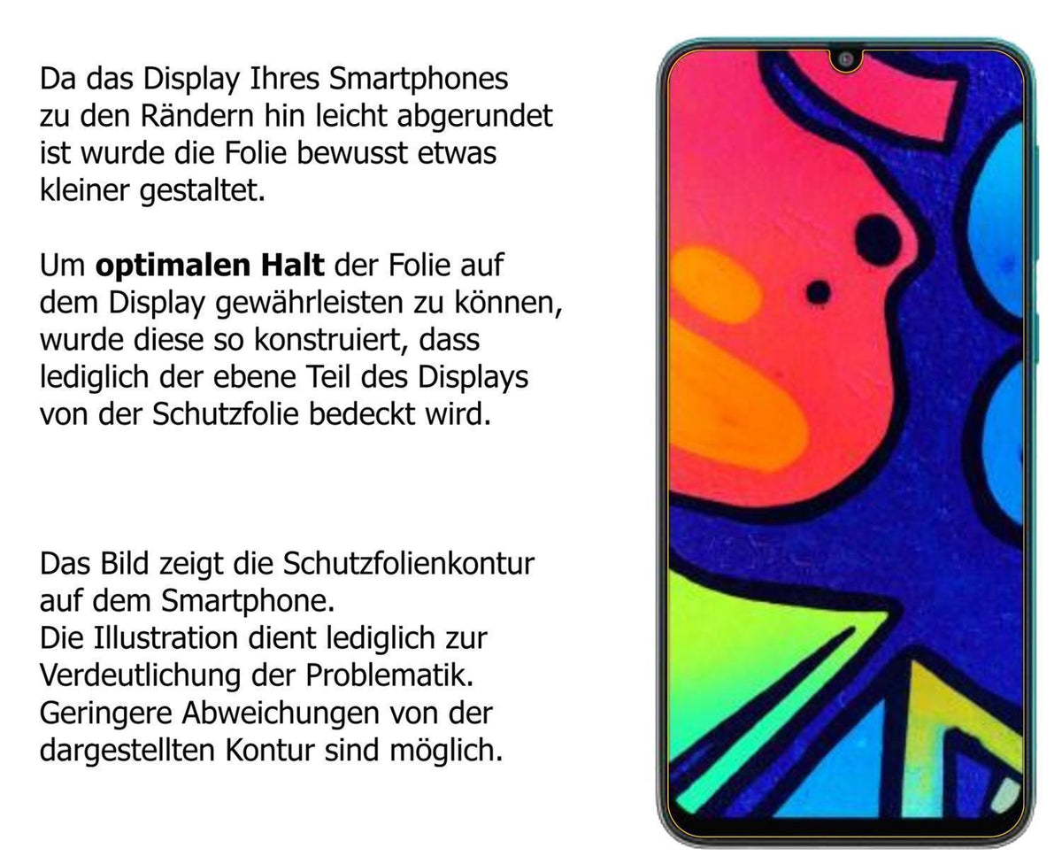 1x 9H Schutzfolie für Samsung Galaxy F41 Panzerfol (3)
