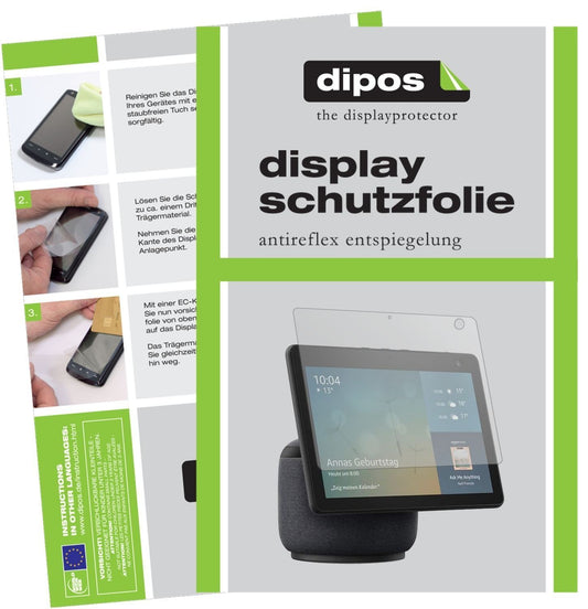 2x Schutzfolie matt für Amazon Echo Show 10 (3. Ge (1)