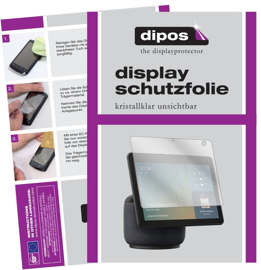 2x Schutzfolie klar für Amazon Echo Show 10 (3. Ge (1)