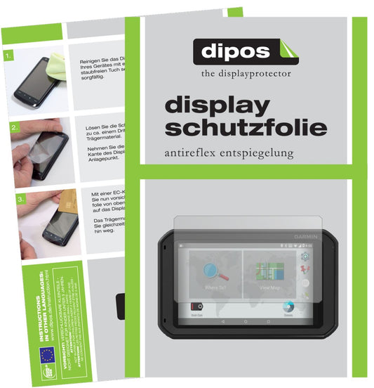 2x Schutzfolie matt für Garmin fleet 770 Display-S (1)