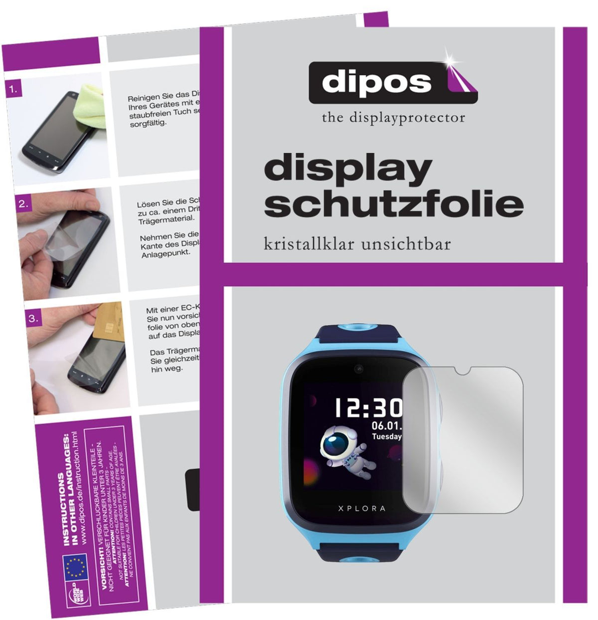 2x Schutzfolie klar für Xplora X4 Display-Schutzfo (1)