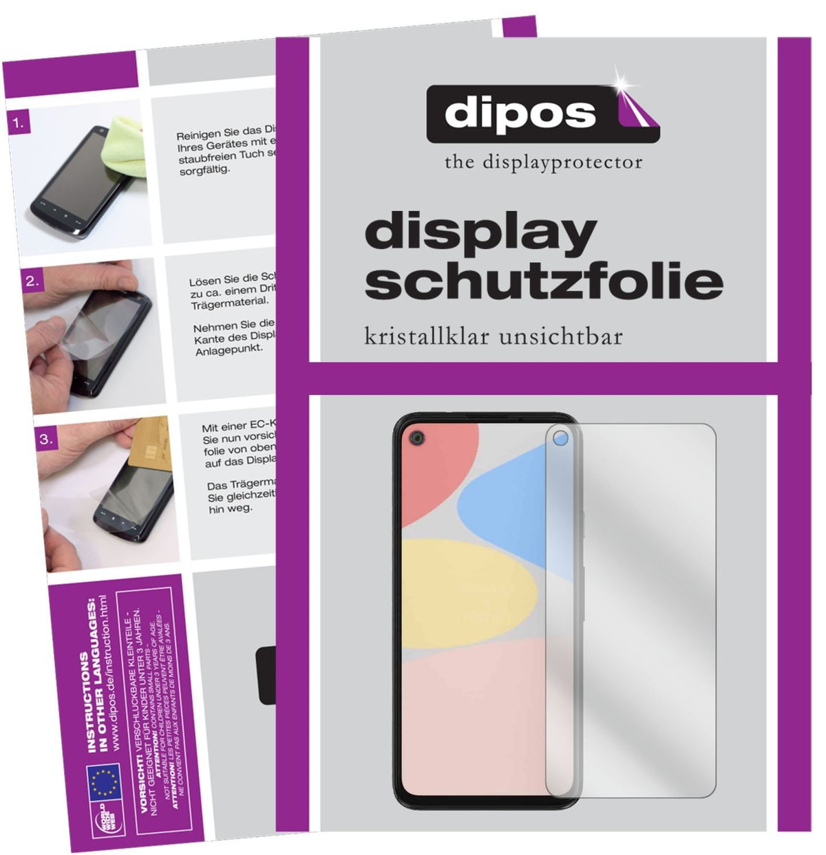 2x Schutzfolie klar für Google Pixel 4a Display-Sc (1)