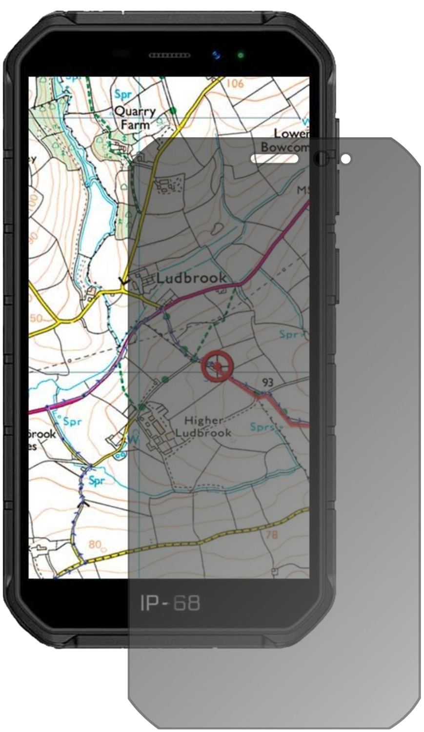 Blickschutzfolie für Ulefone Armor X7 Pro matt Sch (2)