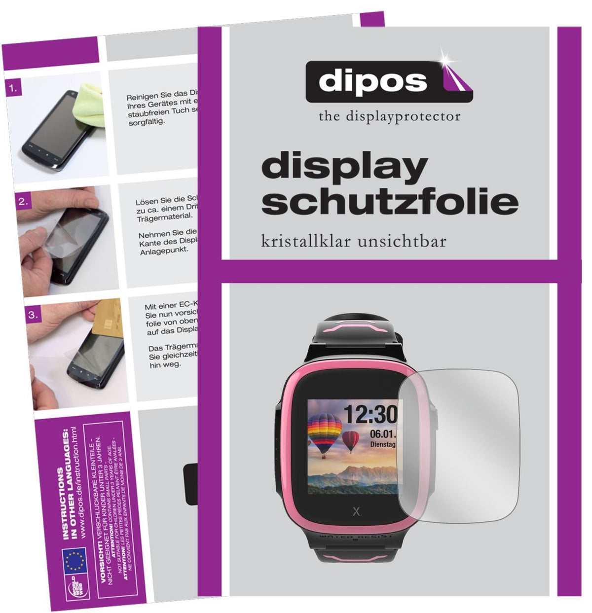 2x Schutzfolie klar für Xplora X5 Play Display-Sch (1)