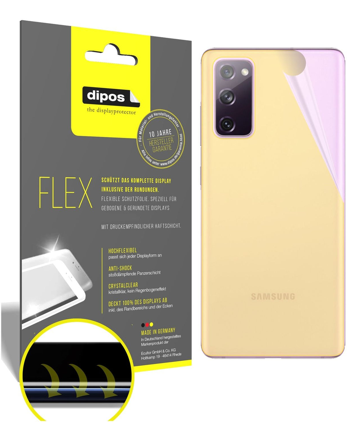 3x 3D Full Cover Schutzfolie für Samsung Galaxy S2 (1)