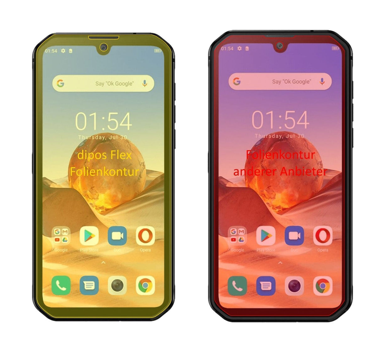 3x 3D Full Cover Schutzfolie für Blackview BV9900E (2)