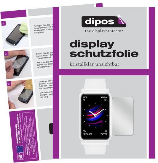 2x Schutzfolie klar für Honor Watch ES Display-Sch (1)