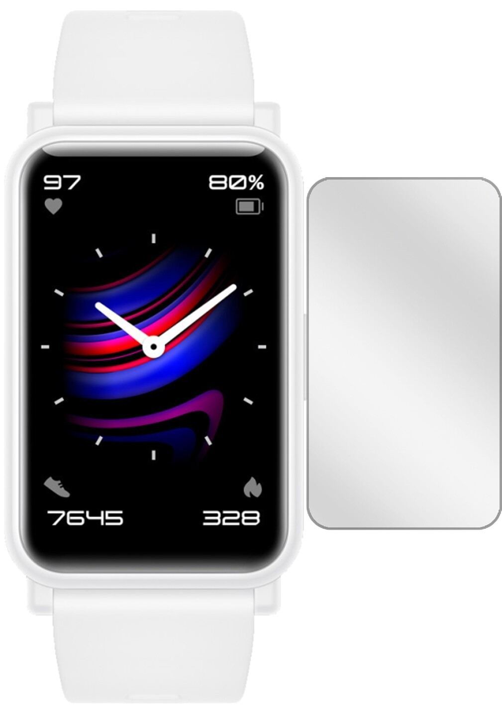 2x Schutzfolie klar für Honor Watch ES Display-Sch (2)