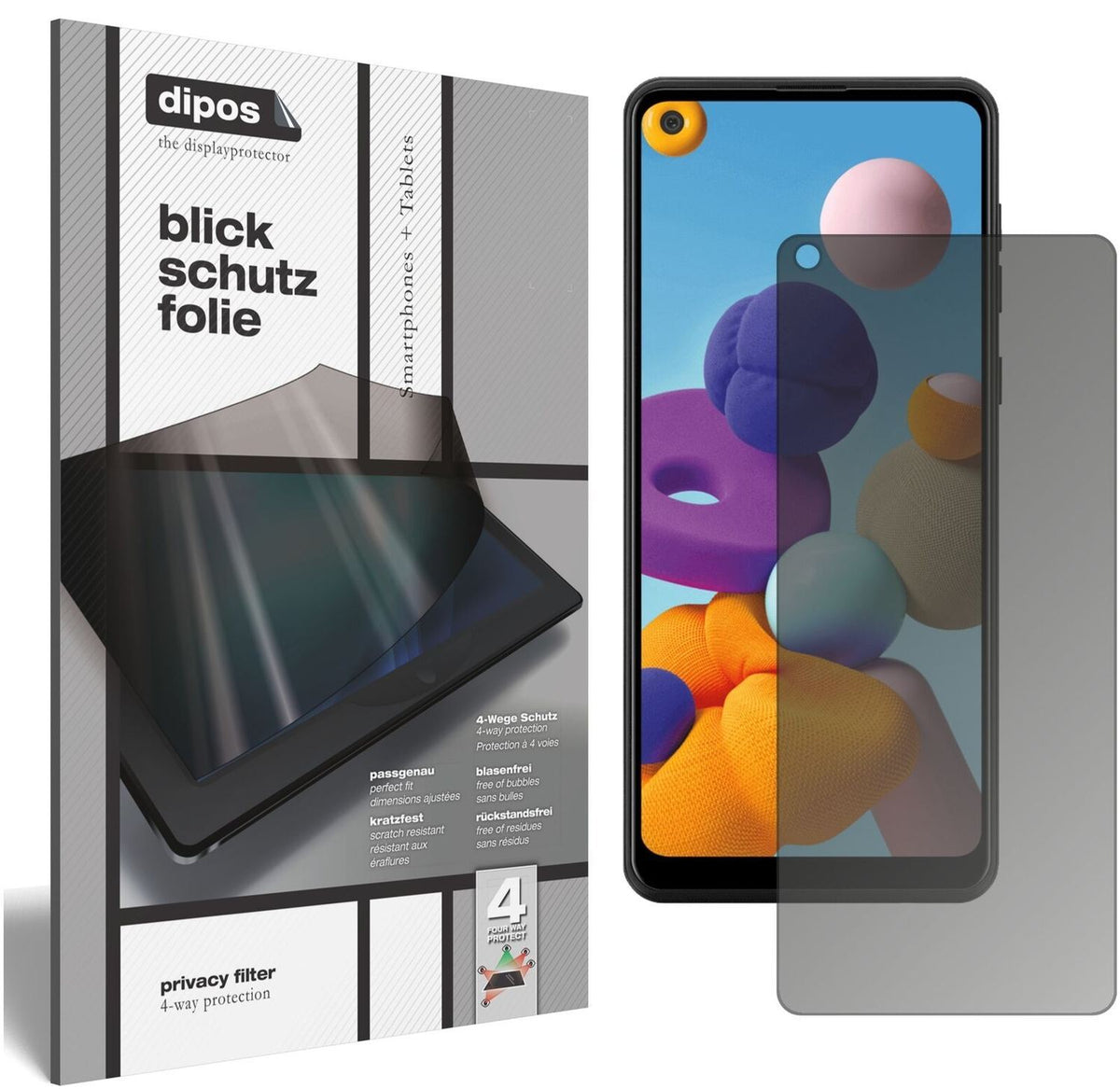 Blickschutzfolie für Samsung Galaxy A21 matt Schut (1)