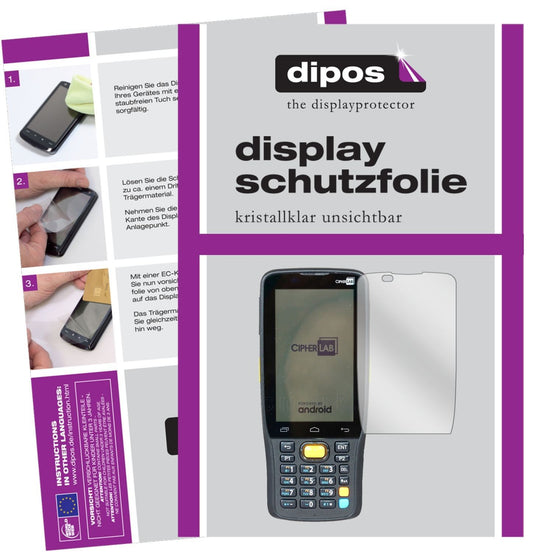 2x Schutzfolie klar für CipherLab RK25 Display-Sch (1)