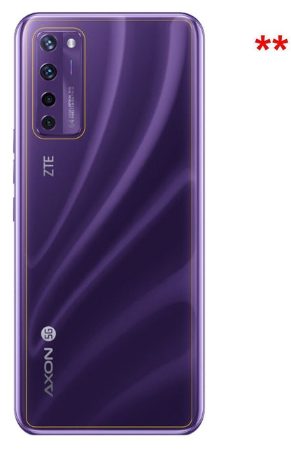 5x Schutzfolie matt für ZTE A20 5G Rückseite Displ (6)