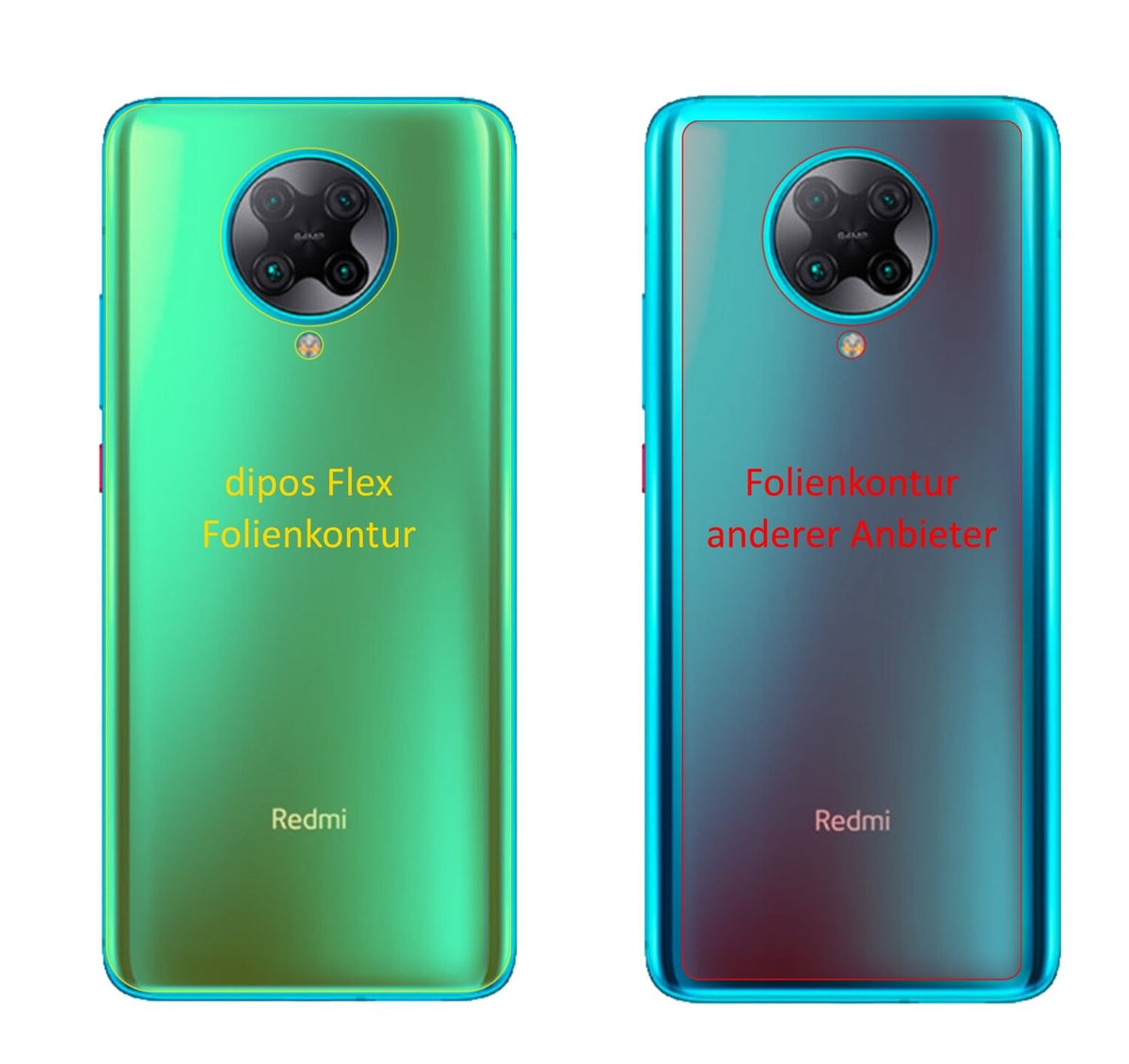 3x 3D Full Cover Schutzfolie für Xiaomi Redmi K30  (2)