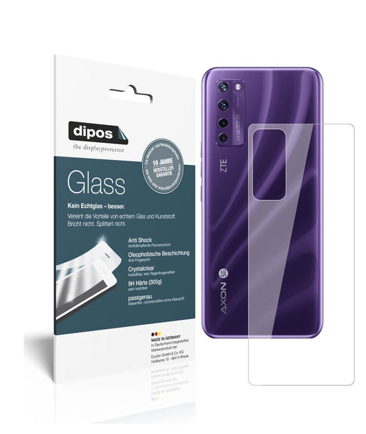 1x 9H Schutzfolie für ZTE Axon 20 5G Rückseite Pan (1)