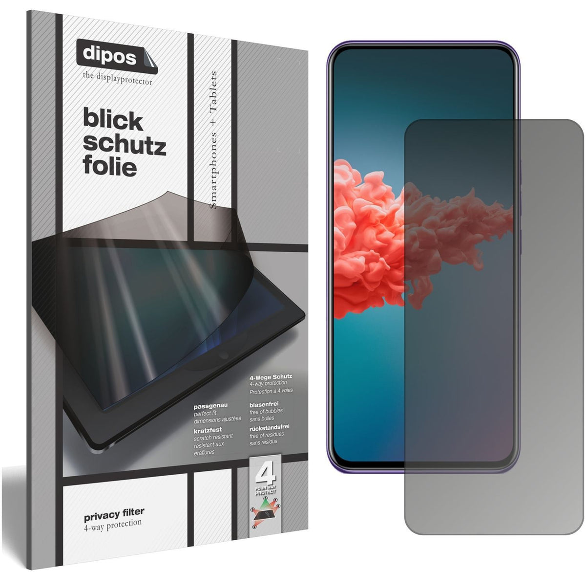 Blickschutzfolie für ZTE Axon 20 5G matt Schutzfol (1)