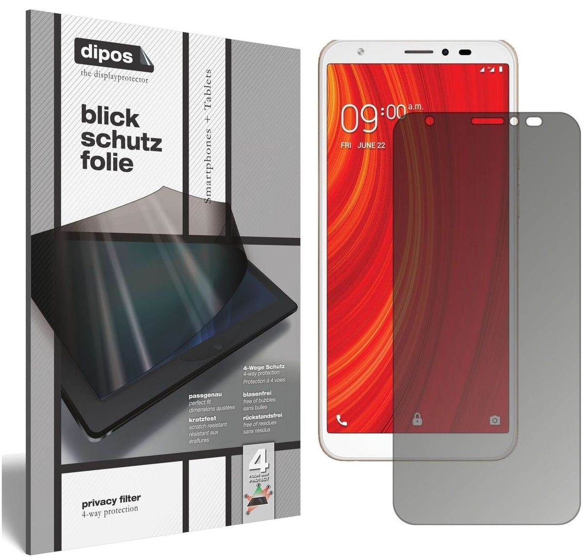 Blickschutzfolie für Lava Z61 matt Schutzfolie Pri (1)