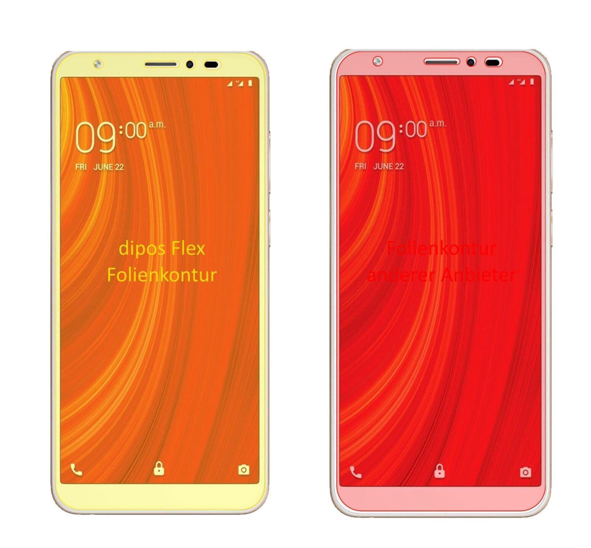3x 3D Full Cover Schutzfolie für Lava Z61 (2)