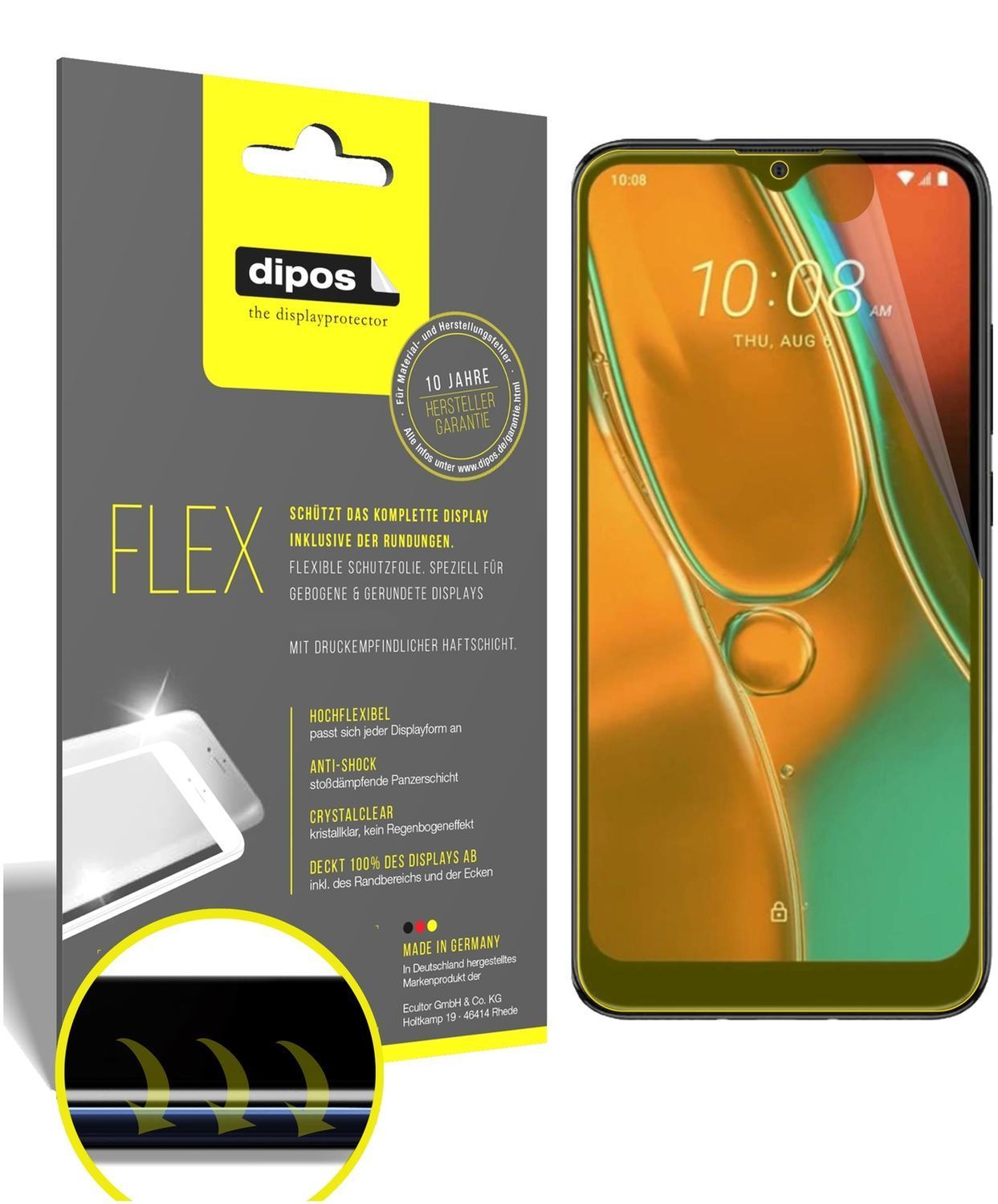3x 3D Full Cover Schutzfolie für HTC Wildfire E2 (1)