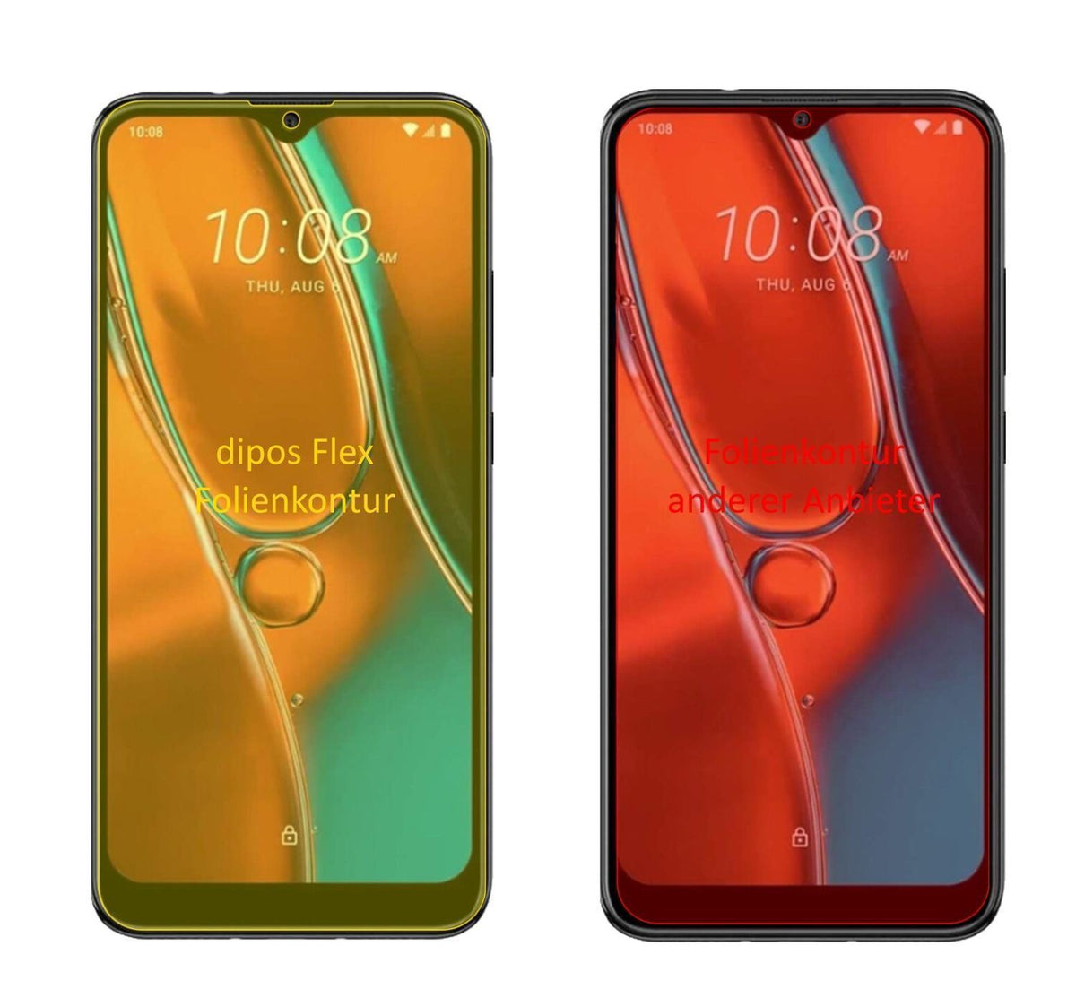 3x 3D Full Cover Schutzfolie für HTC Wildfire E2 (2)