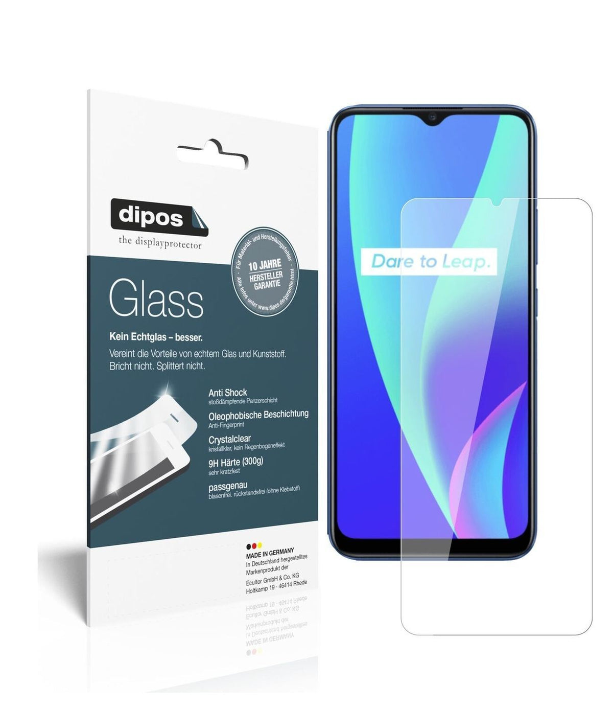 1x 9H Schutzfolie für Oppo Realme C3 Panzerfolie (1)