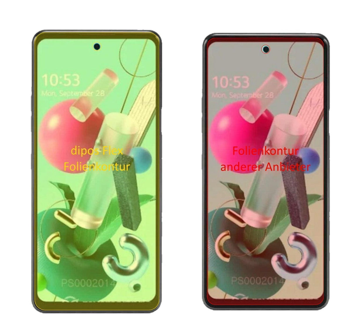 3x 3D Full Cover Schutzfolie für LG Q92 (2)