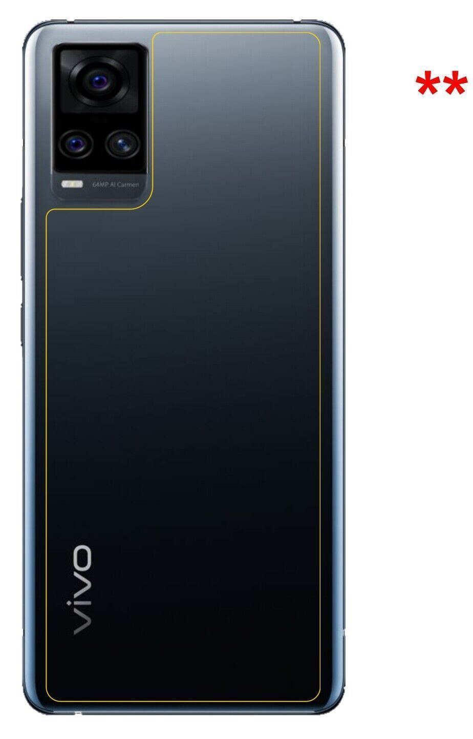 1x 9H Schutzfolie für Vivo S7 5G Rückseite Panzerf (3)