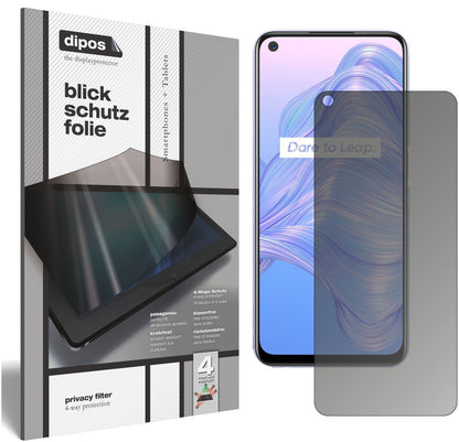 Blickschutzfolie für Oppo Realme V5 5G matt Schutz (1)