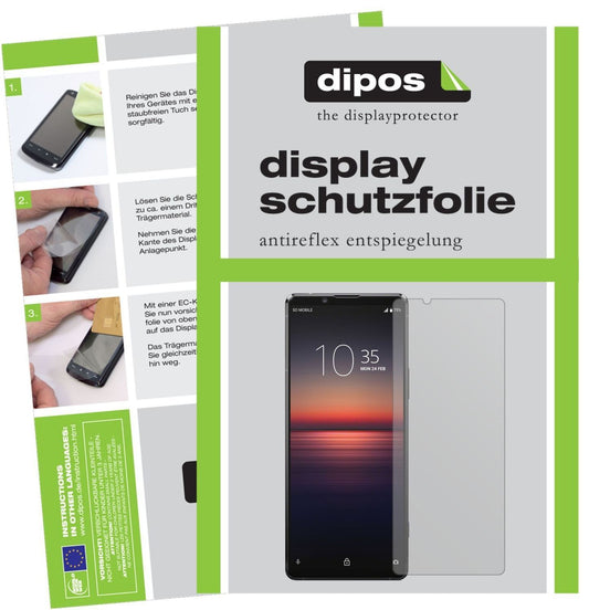 5x Schutzfolie matt für Sony Xperia 1 II Display-S (1)