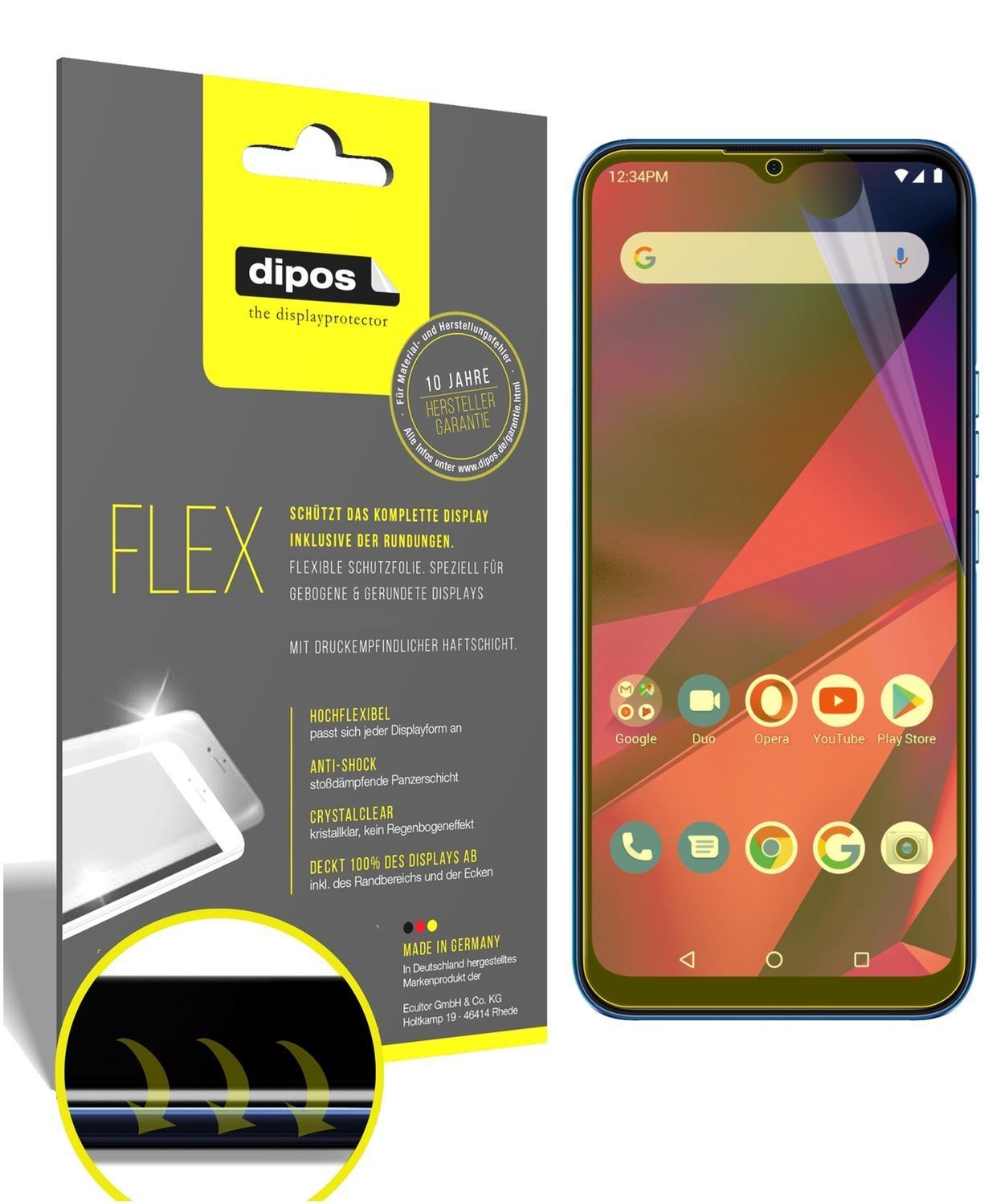 3x 3D Full Cover Schutzfolie für BLU G90 (1)