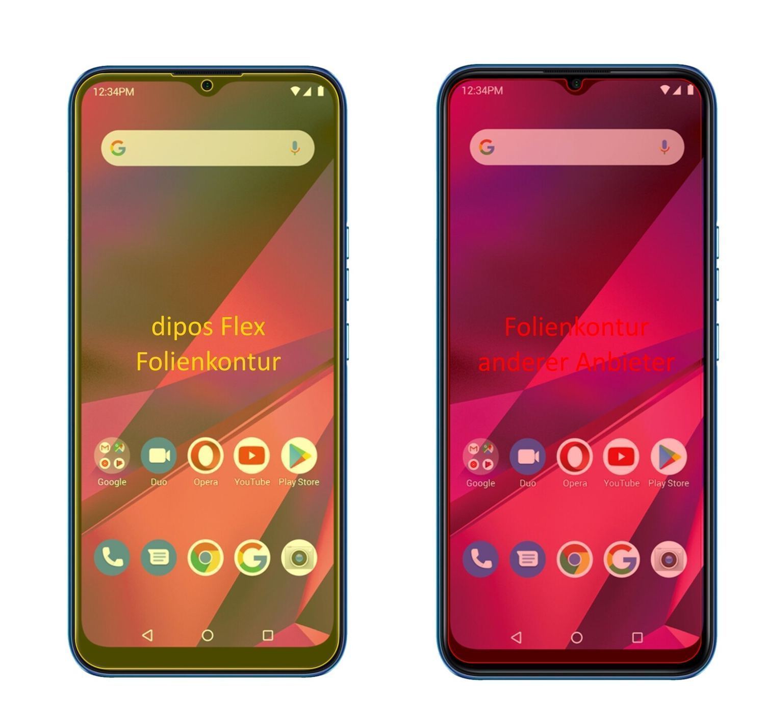 3x 3D Full Cover Schutzfolie für BLU G90 (2)