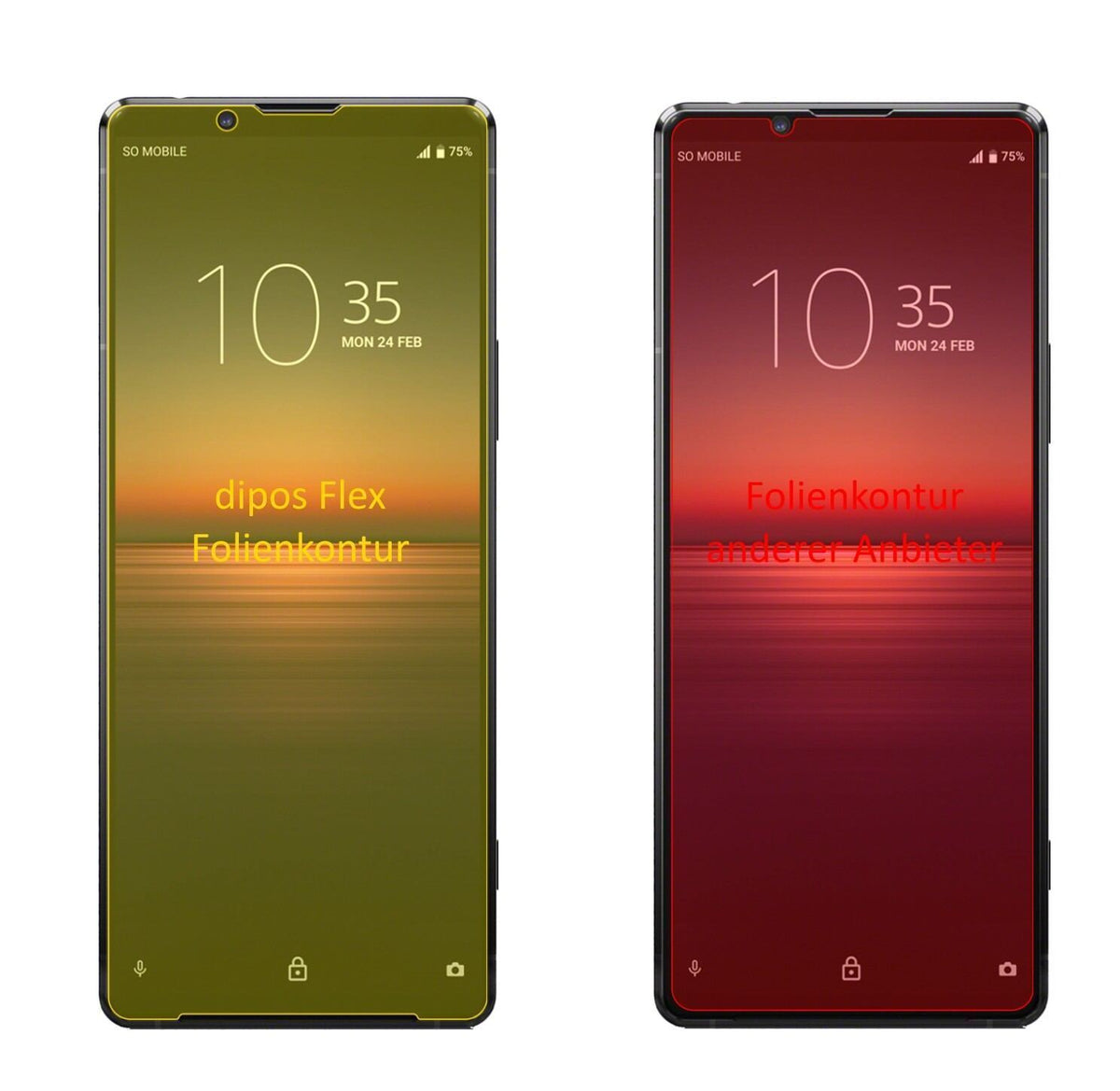3x 3D Full Cover Schutzfolie für Sony Xperia 1 II (2)