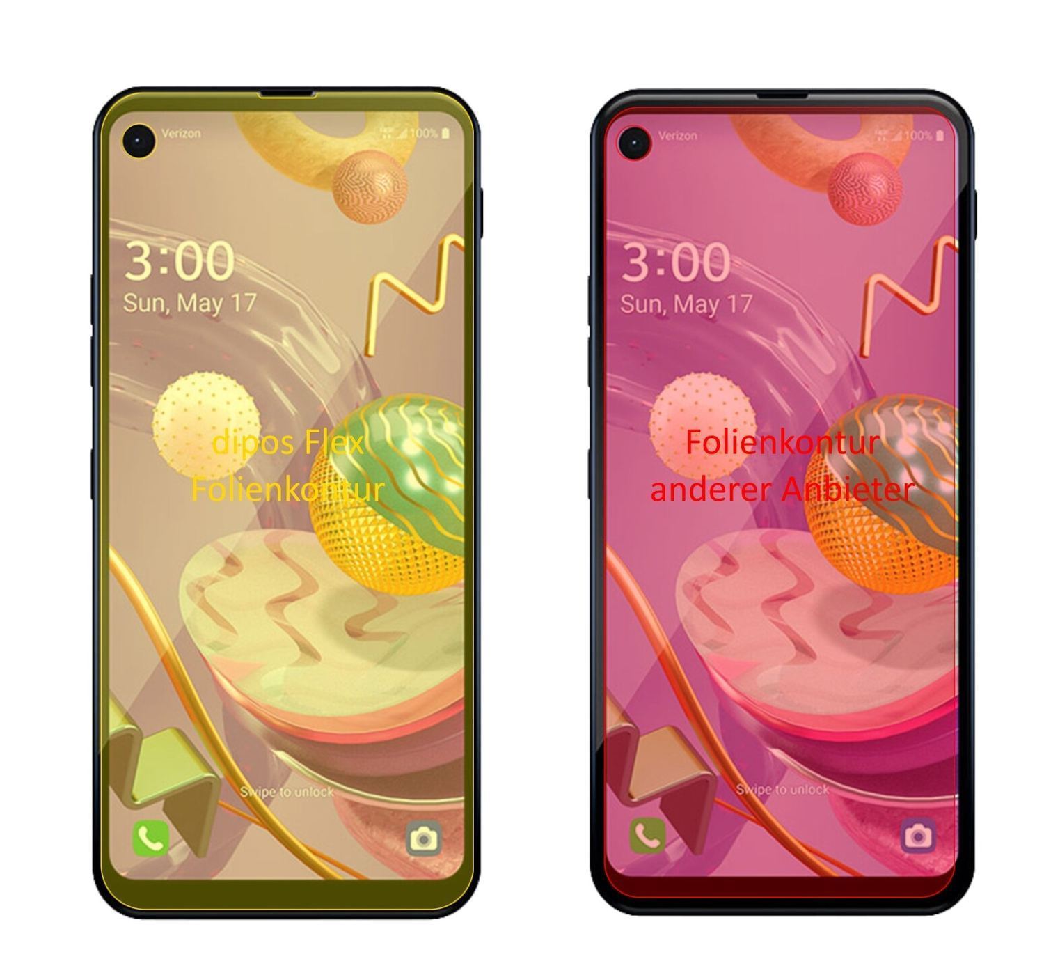 3x 3D Full Cover Schutzfolie für LG Q70 (2)